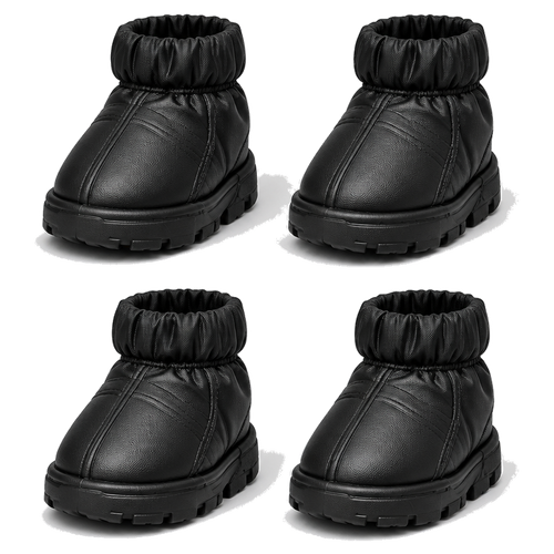 Set of four black PuffPaw spare snow boots
